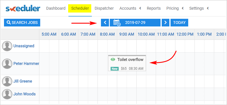 Locating the Scheduler board