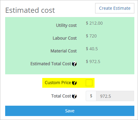 Checking cost estimates